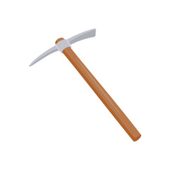 Pick Axe Flat Icon, Vector illustration