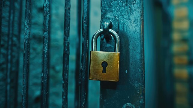 A close-up of a secure padlock icon on a website, symbolizing the importance of security in online transactions - Powered by Adobe