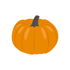Pumpkin Flat Icon, Vector illustration