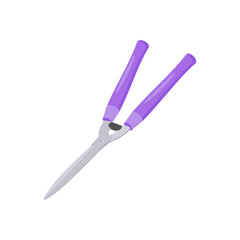 Hedge Shears Flat Icon, Vector illustration