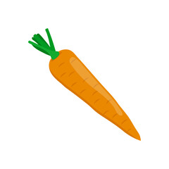 Carrot Flat Icon, Vector illustration