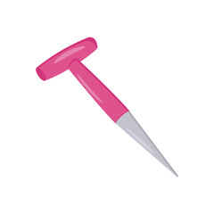 Dibber Flat Icon, Vector illustration