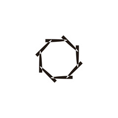 Bullets, round, figure geometric symbol simple logo vector