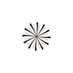 Obraz premium Ribbons, geometric symbol simple logo vector