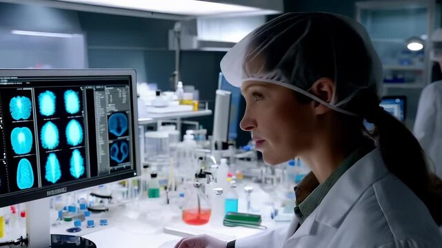Medical Research in Laboratory