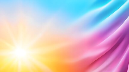 Obraz premium Vibrant Colorful Background with Light and Soft Fabric Texture
