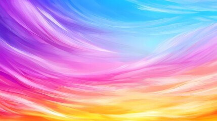 Obraz premium Vibrant Swirls of Colorful Abstract Sky with Gradient Effects