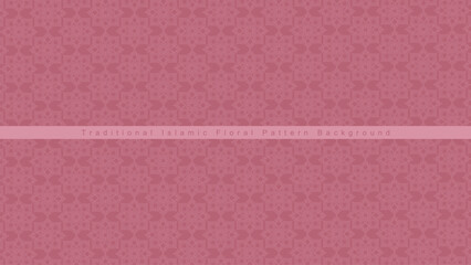 Fototapeta premium Traditional Islamic floral pattern background.