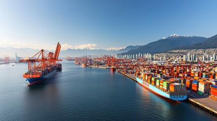 Dynamic port city logistics for cargo shipping operations