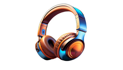 Naklejka premium Modern Wireless Headphone Mockup Isolated created with Generative AI