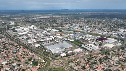 Obraz premium Broadhurst industrial area in Gaborone, Botswana, Africa