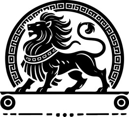 sketch vector illustration silhouette icon logo symbol mandala classic modern animal mythology horse unicorn 