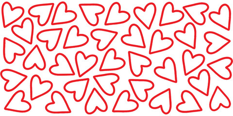 seamless pattern with hearts