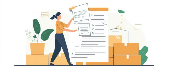 Person Filling A Purchase Order Form, 