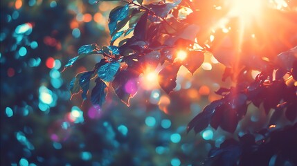 A radiant sunlight lens flare effect add a gleaming highlight to your digital artwork