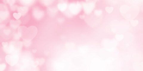 abstract pink background with hearts for love background