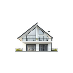 Modern Architectural Design of a Stylish Residential House