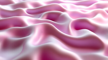Fototapeta premium Abstract Pink Draped Fabric Soft Waves Texture