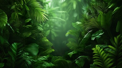 Fototapeta premium Mesmerizing Jungle Background 