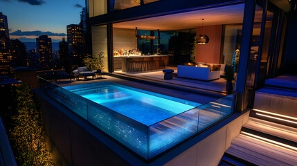 Luxury Penthouse with Rooftop Infinity Pool and Stunning City Views