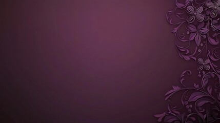 Purple floral border, background design