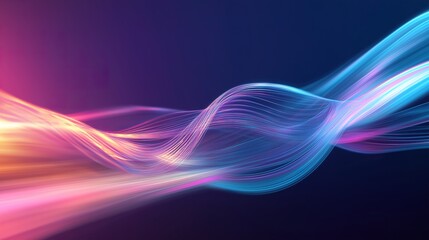 Fluid DNA Helix: Soft Gradient Science Art
