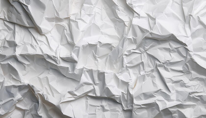 Obraz premium crumpled white paper texture wrinkled paper texture background