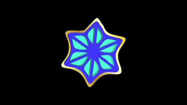 Animated rotating Islamic mandalas with elegant geometric designs, ideal for Ramadan projects. This HD looping footage with green screen makes it easy to integrate into videos, designs or other graphi