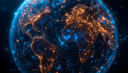 Obraz premium Global network connections