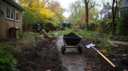 Wheelbarrow of Fresh Soil
