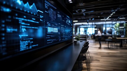 Futuristic Network Control Center
