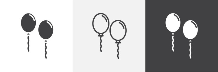 Balloons vector icons collection graphic designs for ui designs © Creatives