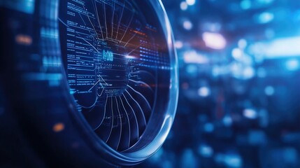 Jet Engine Turbine Blades: Power in Motion
