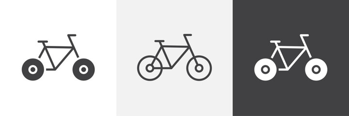 Biking vector icons collection graphic designs for ui designs