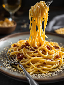 A Delicious and Flavorful Plate of Spaghetti Garnished with Cheese and Rich Sauce