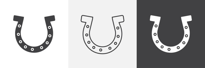 Horseshoe vector icons collection graphic designs for ui designs