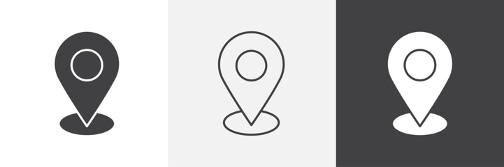 Marker vector icons collection graphic designs for ui designs