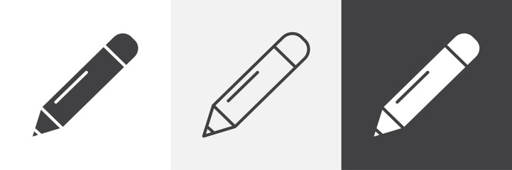 Pencil vector icons collection graphic designs for ui designs