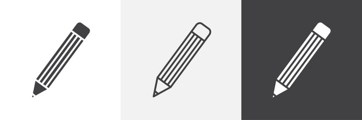 Pencil vector icons collection graphic designs for ui designs