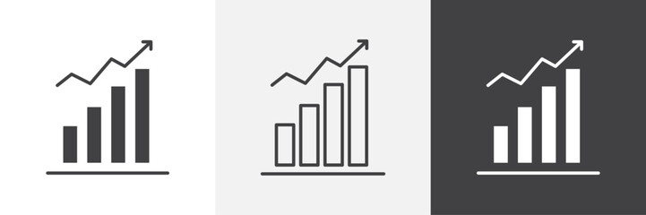 Stats vector icons collection graphic designs for ui designs