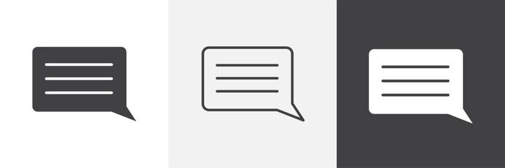 Subtitles vector icons collection graphic designs for ui designs