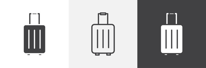 Suitcase vector icons collection graphic designs for ui designs