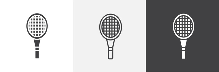 Tennis vector icons collection graphic designs for ui designs