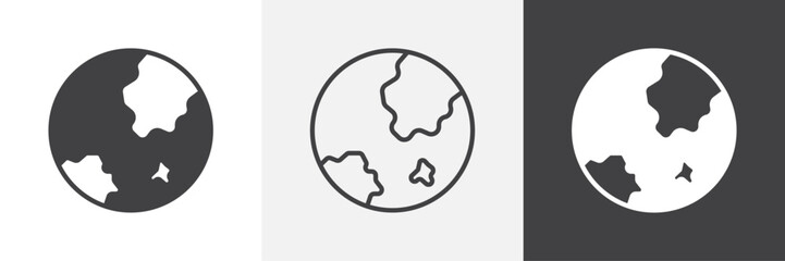 World vector icons collection graphic designs for ui designs