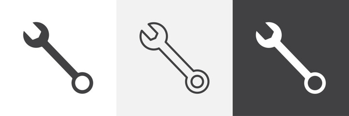 Wrench vector icons collection graphic designs for ui designs