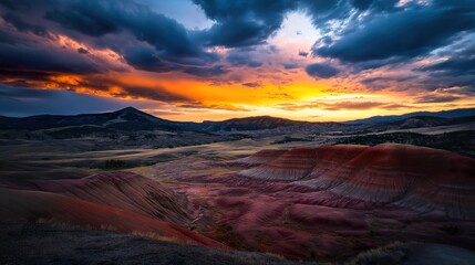 Fototapeta premium Rolling Landforms: A Dramatic Evolution 