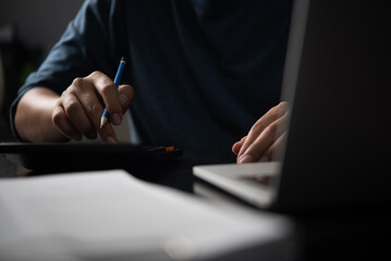 Financial analysis, accountant managing expenses, business tax preparation, profit and loss calculation, budget planning, corporate finance management, financial decision support.