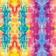 Fototapeta premium Colorful tie dye pattern abstract background. Abstract textured spiral folded rainbow colorful tie dye textured background.