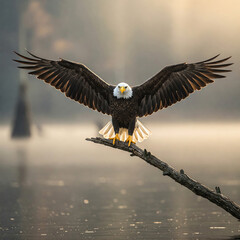 Obraz premium bald eagle in flight