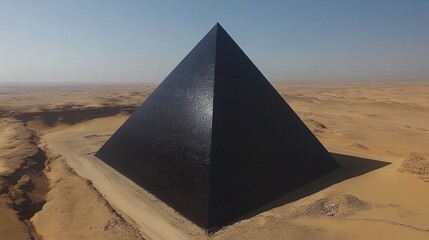 Giant Shiny Black Pyramid
